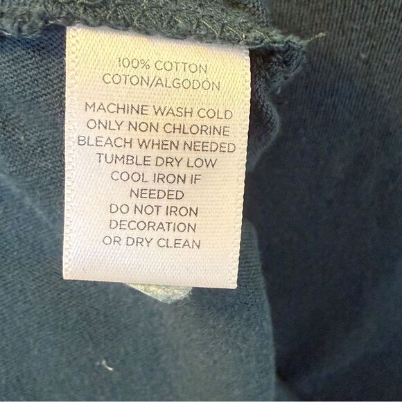 LOFT Long Sleeve Teal Cotton Tunic Top Size Large - Picture 4 of 4